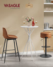 Round Cocktail Table – Metal – Cloud White and Matte White – Modern Design