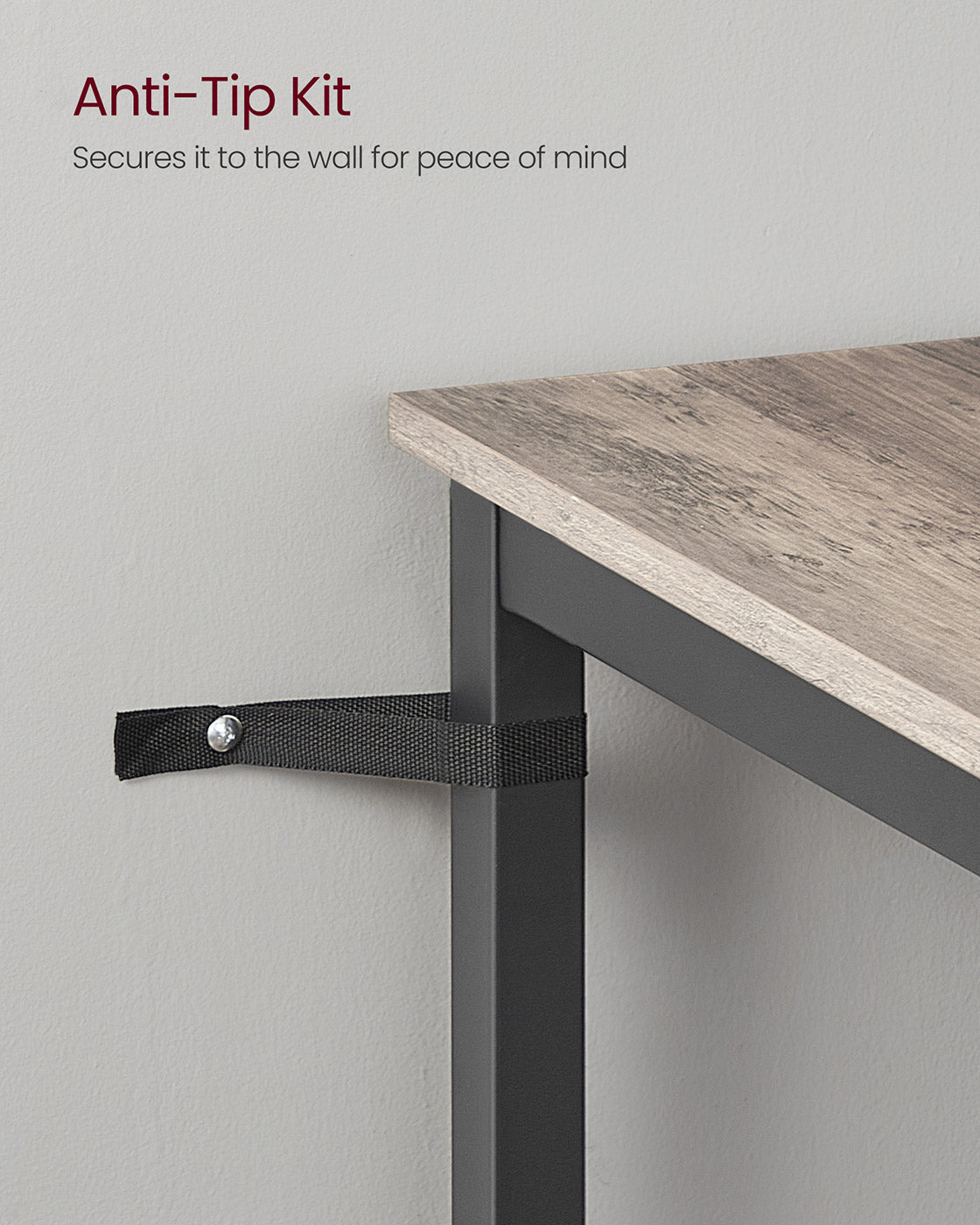 Tall Square Bar Table – Heavy-Duty Steel – Natural Wood – Industrial Style with Easy Assembly