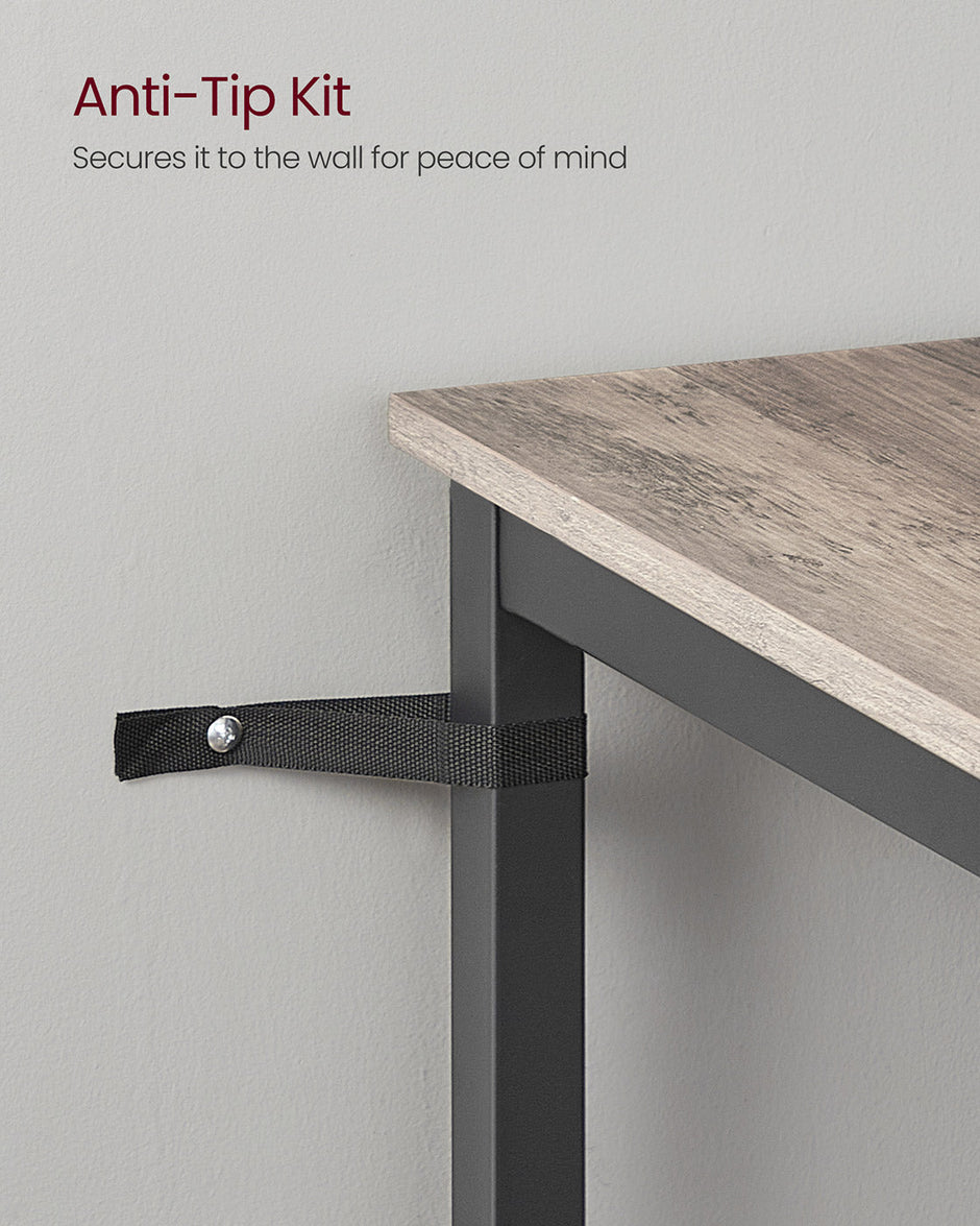 Tall Square Bar Table – Heavy-Duty Steel – Natural Wood – Industrial Style with Easy Assembly