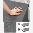 Laundry Basket – Linen-Look Fabric – Dark Grey – 2-Compartment with Magnetic Lid and Collapsible Design