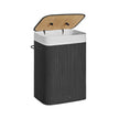 Foldable Laundry Basket – Bamboo – Natural – XL Capacity with Removable Washable Lining
