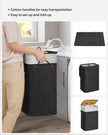 Foldable Laundry Basket – Bamboo – Natural – XL Capacity with Removable Washable Lining