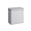 Laundry Hamper – Bamboo – Dove Grey – Removable and Machine Washable with Lid and Handles, 100 L