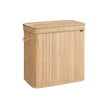 Laundry Hamper – Bamboo – Natural Beige – Removable and Machine Washable with Lid and Handles, 100L