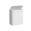 Laundry Hamper – Bamboo – White – 100L with Lid and Handles, Removable and Machine Washable