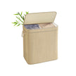 Laundry Basket – Bamboo – Natural – 130 L Capacity with Removable Liner and Lid