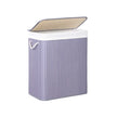 Laundry Hamper – Fabric – Distressed Grey – With Lid, Removable Liner Bag, and Handles, Foldable, 100L