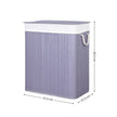 Laundry Hamper – Fabric – Distressed Grey – With Lid, Removable Liner Bag, and Handles, Foldable, 100L