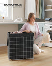 Laundry Basket – Metal Wire Frame – Silver and Classic Black – Collapsible with Removable and Washable Liner