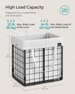 Collapsible Laundry Basket – Metal Wire Frame – 50L – Removable and Washable Liner