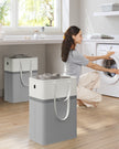 Collapsible Laundry Hampers – Fabric – Dove Grey – Set of 2, 75 L Capacity, Freestanding with Handles