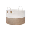 Laundry Basket – Cotton Rope – Brown & Beige – 100L with Handle