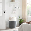 Laundry Basket – Cotton Rope – Grey-Beige – 125L Capacity with Handles