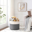 Laundry Basket – Cotton Rope – Grey – 50L Capacity with Handles