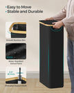 Laundry Basket – Oxford Fabric – Ink Black – Collapsible with Removable Mesh Liner