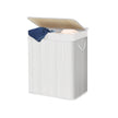 2 Sections Laundry Basket – Bamboo – Natural – XXL 100L with Removable Washable Lining