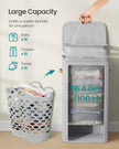 Laundry Basket – Fabric – Dove Grey – 100L Capacity with Lid and Removable Liner