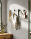 Set of Egg Shaped Wall Hooks – Metal – Ink Black – Holds up to 5 kg