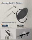 Set of Egg Shaped Wall Hooks – Metal – Ink Black – Holds up to 5 kg