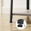 Coat Stand – Steel – Greige and Black – 3 Shelves with Hooks for Scarves, Bags, and Umbrellas