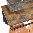 Wall-Mounted Coat Rack – Metal – Industrial Grey – Includes Storage Shelf and 5 Removable Hooks