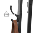 Coat Stand – Metal – Rustic Brown – Industrial Design with Shelves and Hooks