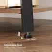 Coat Stand – Metal – Rustic Brown – Industrial Design with Shelves and Hooks