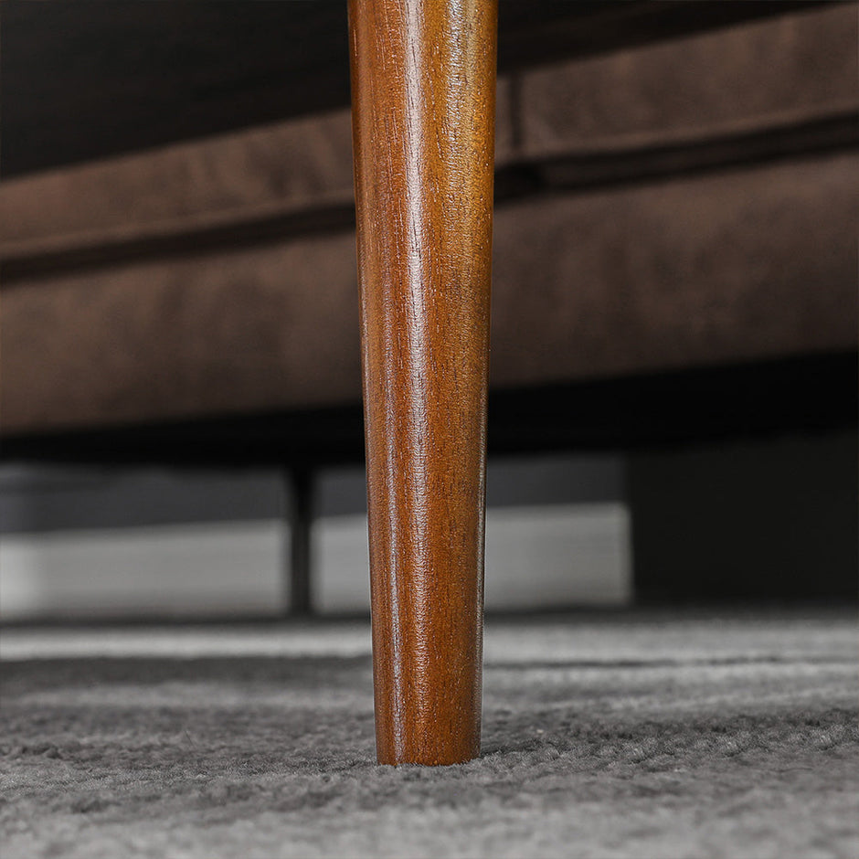 Coffee Table – Wood – Rustic Brown – Storage Drawer and Open Compartment