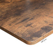 Writing Desk Top – MDF – Rustic Brown – Electric Standing Desk Compatible with Rounded Corners and Smooth Edges