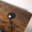 Writing Desk Top – MDF – Rustic Brown – Electric Standing Desk Compatible with Rounded Corners and Smooth Edges