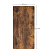 Writing Desk Top – MDF – Rustic Brown – Electric Standing Desk Compatible with Rounded Corners and Smooth Edges