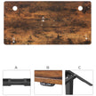 Writing Desk Top – MDF – Rustic Brown – Electric Standing Desk Compatible with Rounded Corners and Smooth Edges