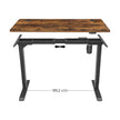 Writing Desk Top – MDF – Rustic Brown – Electric Standing Desk Compatible with Rounded Corners and Smooth Edges