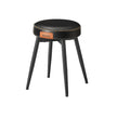 Dining Chair – Synthetic Leather – Ink Black – Mid-Century Modern Design