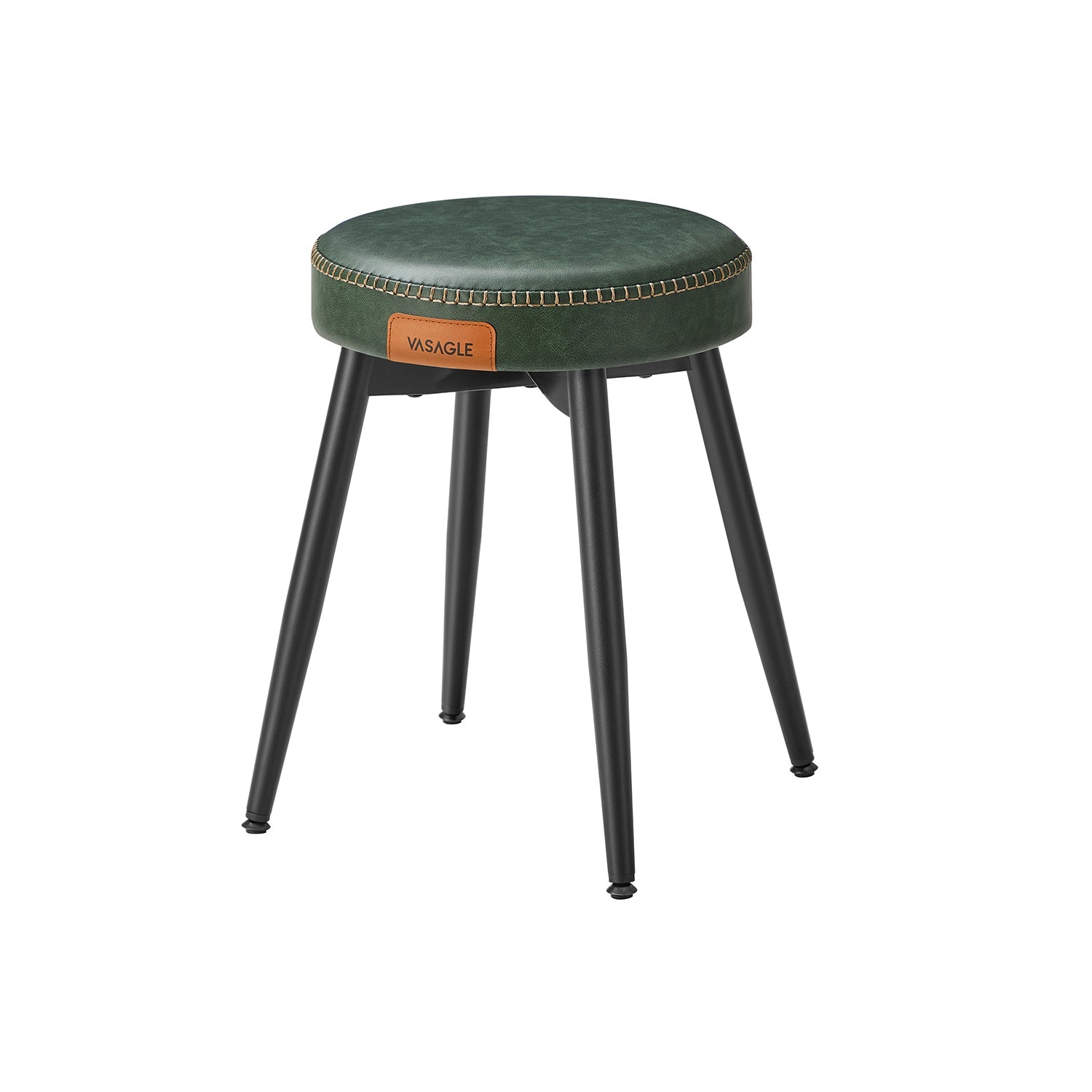 Dining Chair – Synthetic Leather – Mid-Century Modern – Upholstered, 48.2 cm Tall