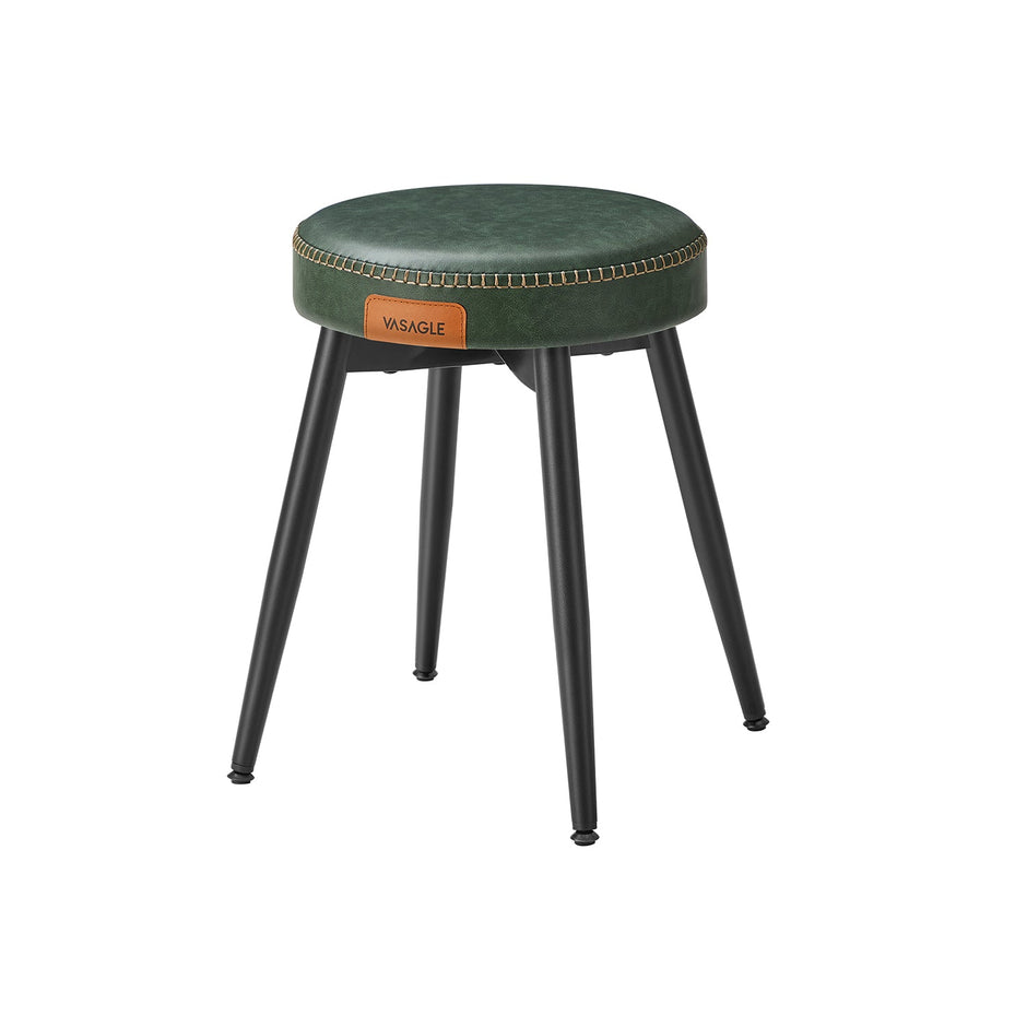Dining Chair – Synthetic Leather – Mid-Century Modern – Upholstered, 48.2 cm Tall