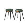 Dining Chairs Set of 2 – Synthetic Leather – Upholstered – Mid-Century Modern Design