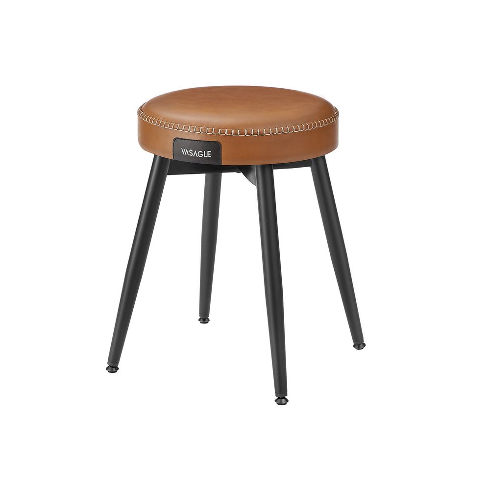 Dining Chair – Synthetic Leather – Ink Black – Mid-Century Modern Design