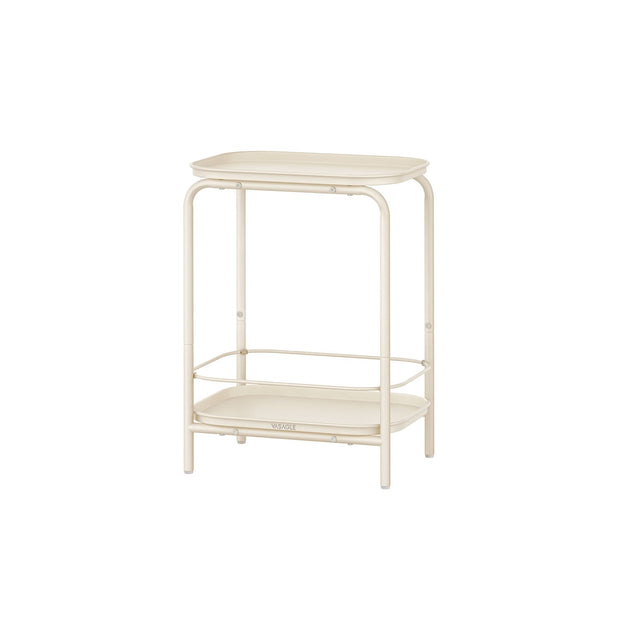 2-Tier Metal Side Table – Metal – Ink Black – Tray Surface