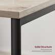 2-Tier End Table – Steel – Industrial Gray – With Storage Shelf