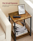 2-Tier End Table – Steel – Industrial Style – Set of 2