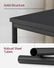 2-Tier End Table – Steel Frame – Industrial Style – Set of 2