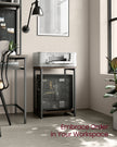 2-Tier Side Tables – Steel Frame – Chestnut Brown and Ink Black – Industrial Style