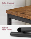 3-Tier End Table – Steel Frame – Industrial Style – Versatile for Living Room, Bedroom, Home Office
