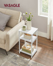 Bedside Table – Steel Frame – Industrial Style – 3-Tier Design