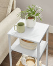 Bedside Table – Steel Frame – Industrial Style – 3-Tier Design