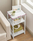 Bedside Table – Steel Frame – Industrial Style – 3-Tier Design