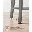Side Table – Wood – Smoky Grey – Modern Design with Lower Shelf