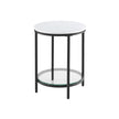 Coffee Table – Particleboard and Glass – Modern Minimalist – 2-Tier Design