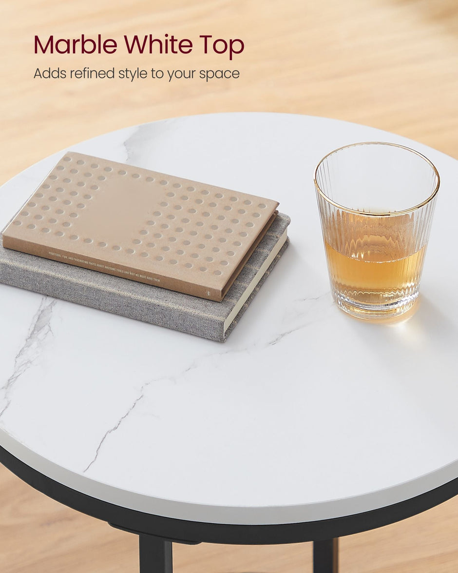 Coffee Table – Particleboard and Glass – Modern Minimalist – 2-Tier Design